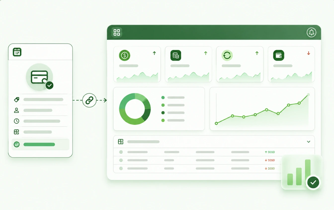 Getme Financial étape 4 — tableaux de bord et sommaires financiers mis à jour pour voir ce qui a changé.