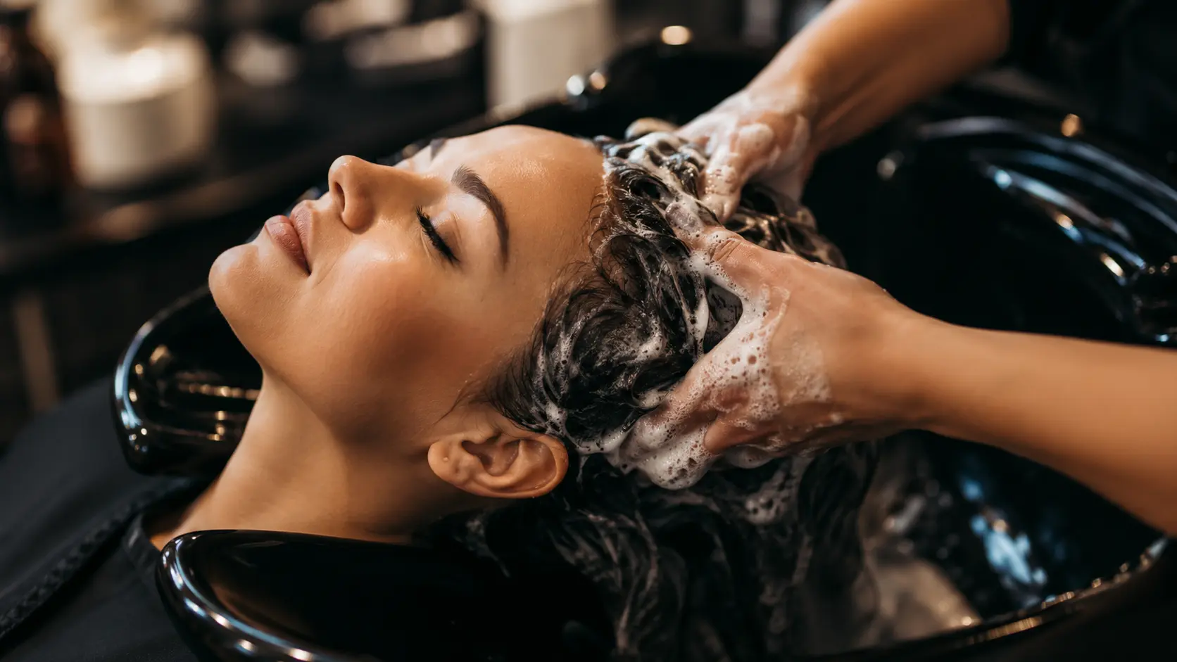 Créateur de site web de salon de coiffure montrant les services, les heures d'ouverture et un lien de réservation en ligne.